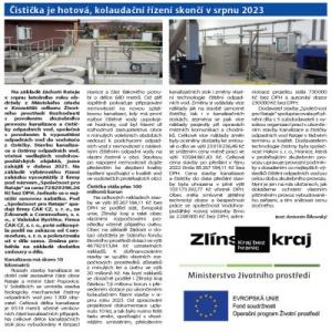 Čistička je hotová, kolaudační řízení skončí v srpnu 2023 1