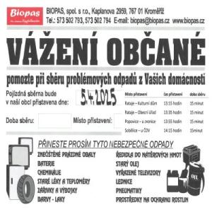 Sběr problémových odpadů 5.4.2025 1